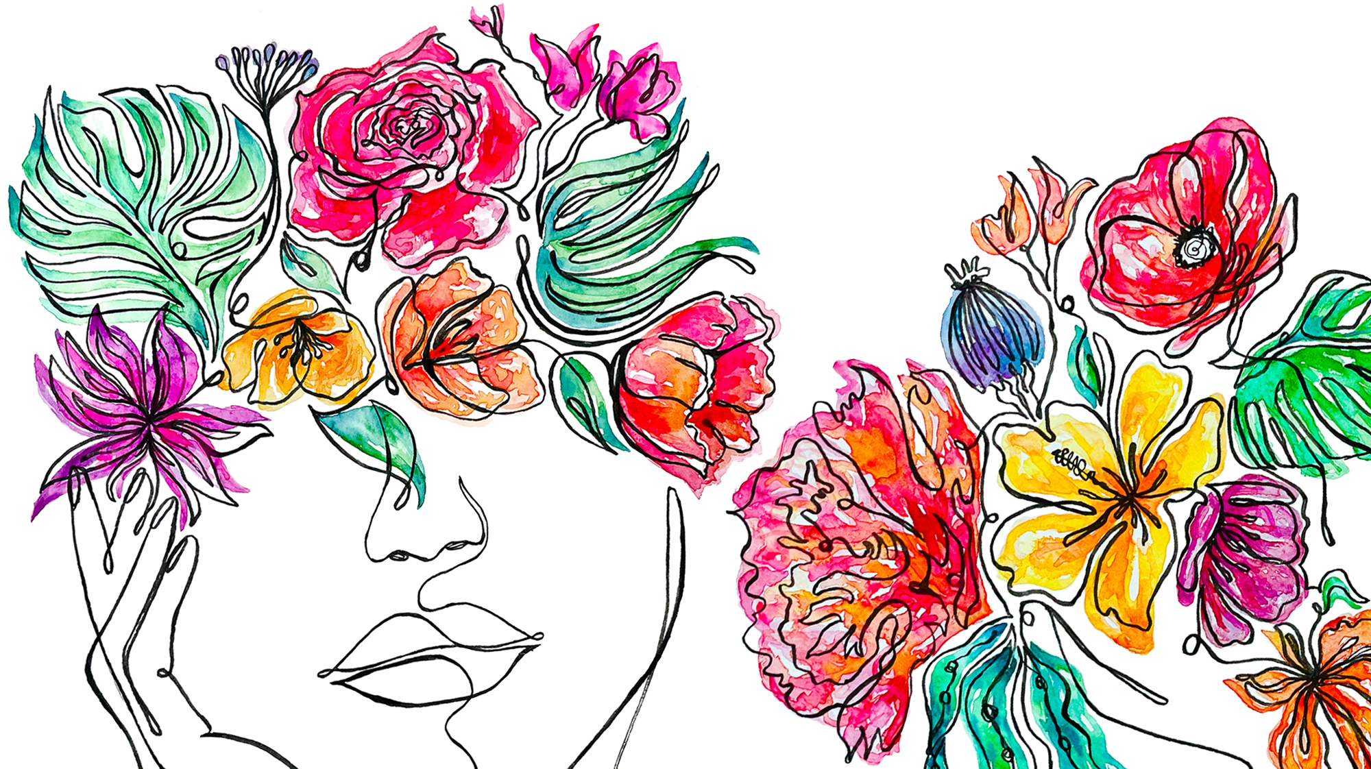 Continuous Line Art by Kirsten Neil